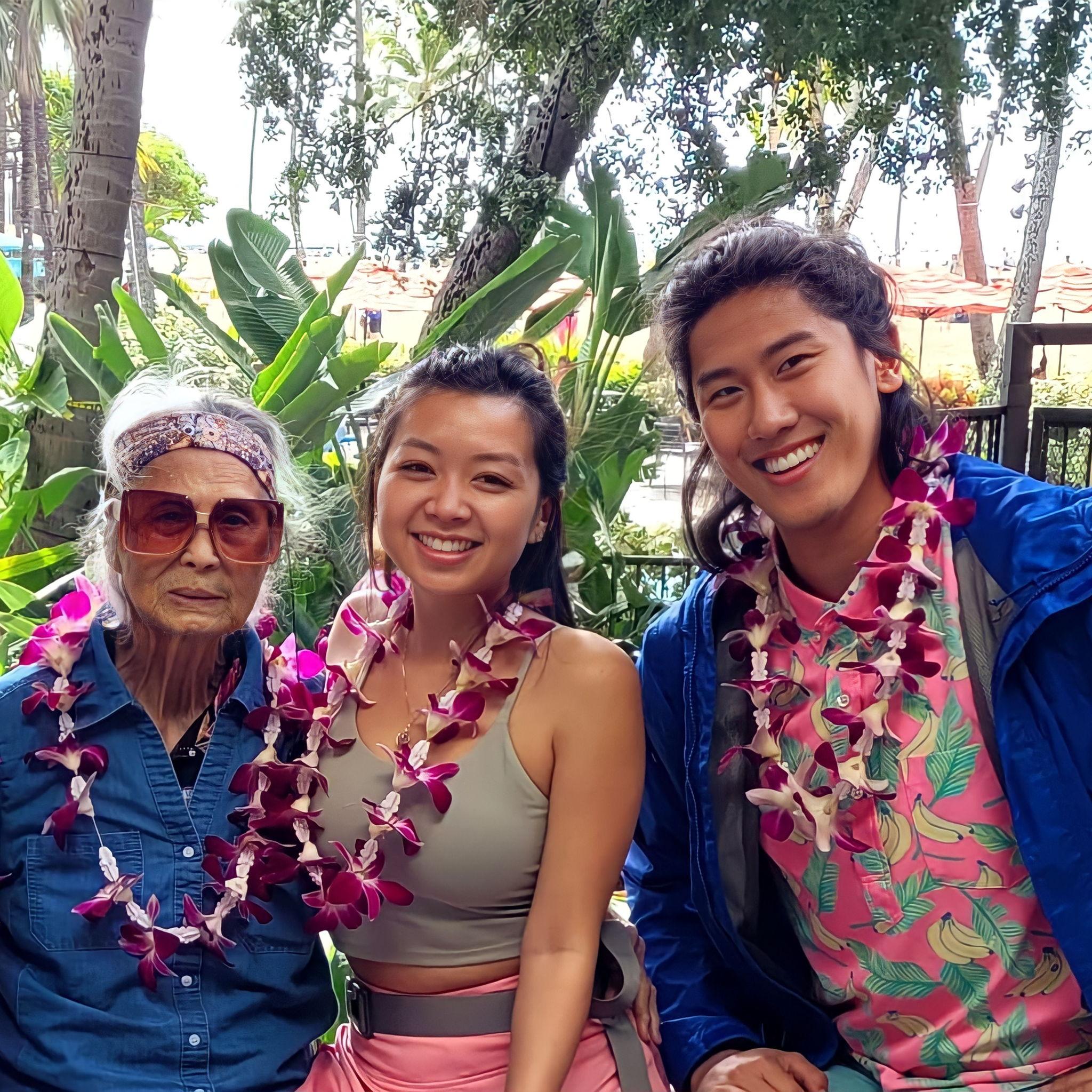 Aloha with grandma