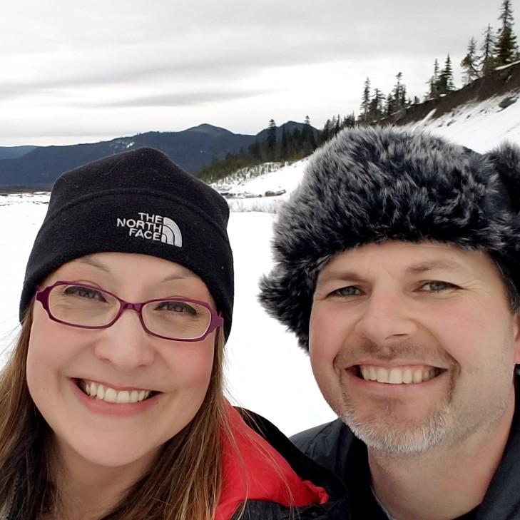 Our first snowshoe trip together on Mt. Hood.
(Jan 2018)