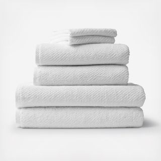 Air Weight Organic Hand Towel, Set of 4