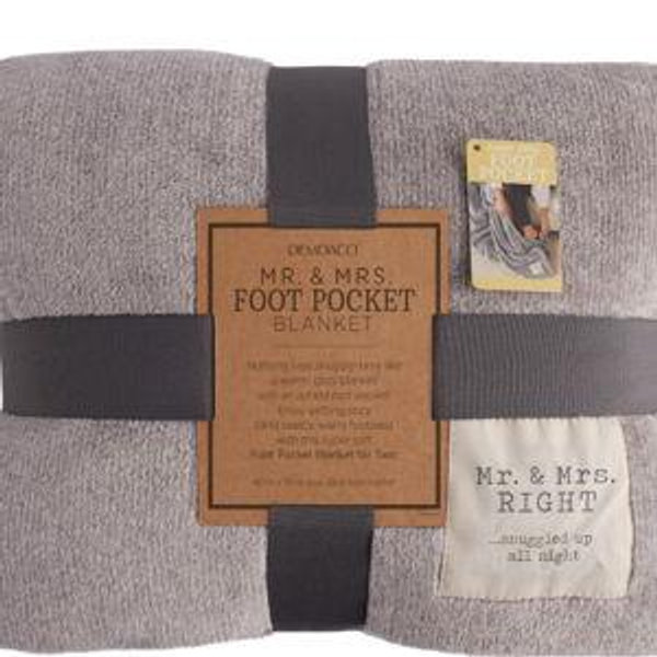 Mr. & Mrs. Foot Pocket Blanket