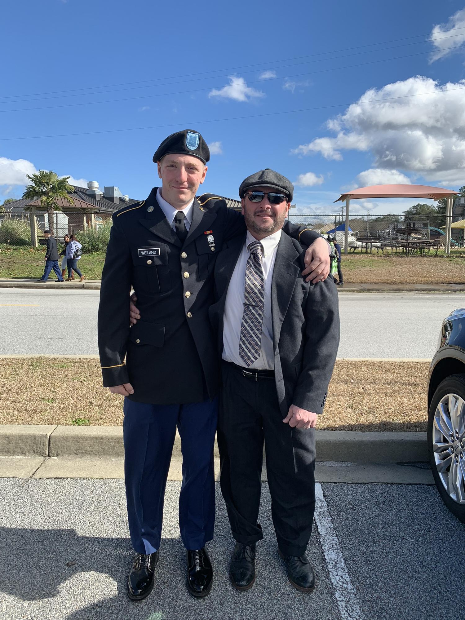 Alec and Jimmy. Alec getting ready to leave for South Korea