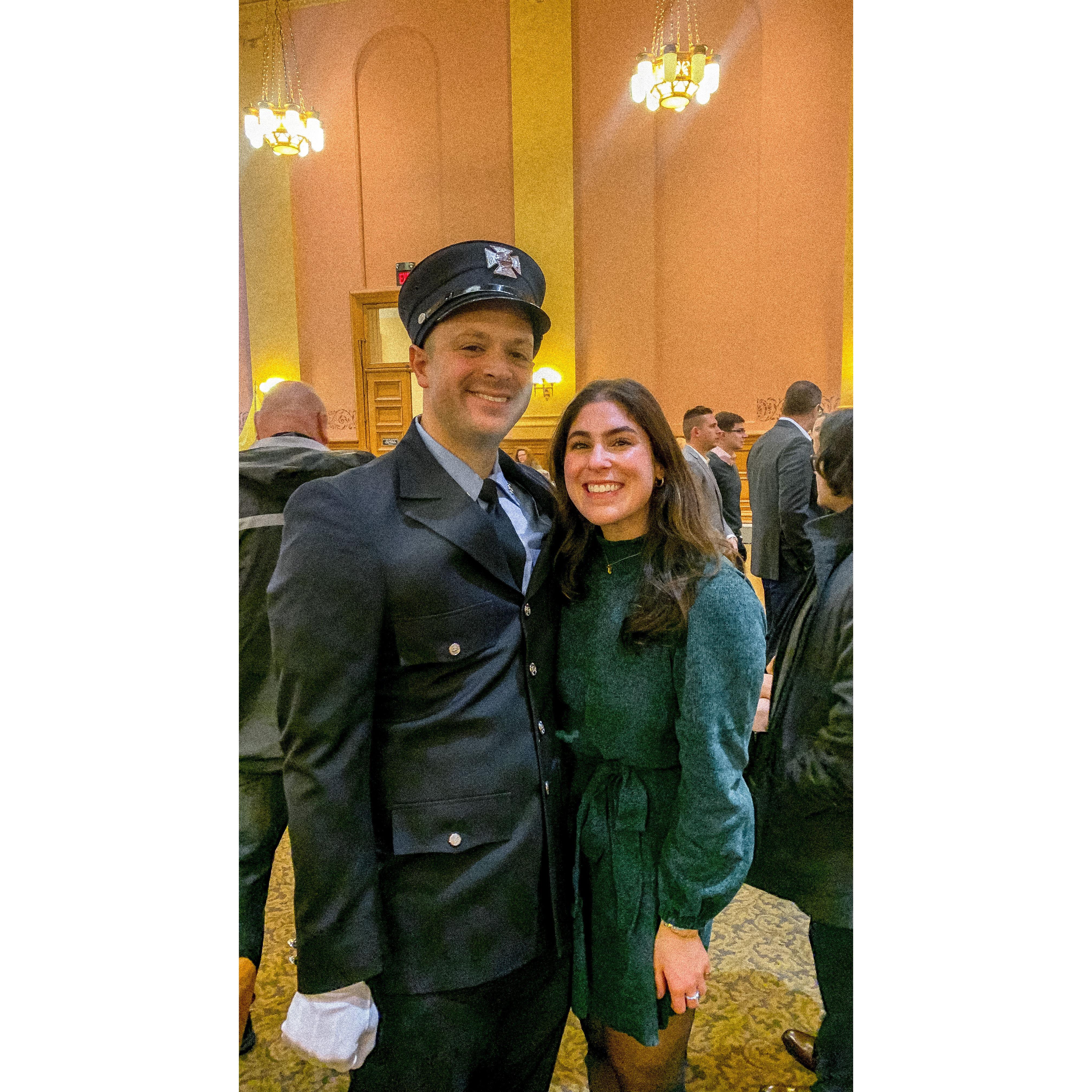 So proud of Vinny's graduation from the Fire Academy!