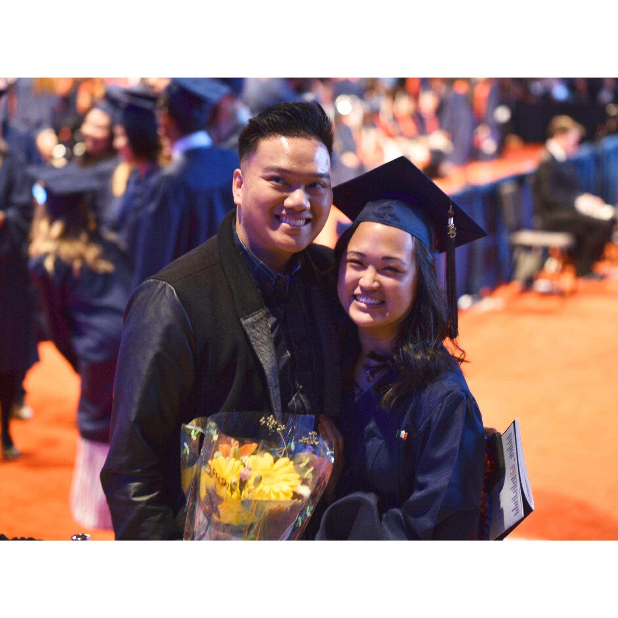yelly’s graduation for her master’s degree in architecture - May 2018
