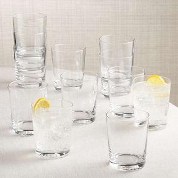 Crate & Barrel | Biggs Double Old-Fashioned Glasses (Set of 12)