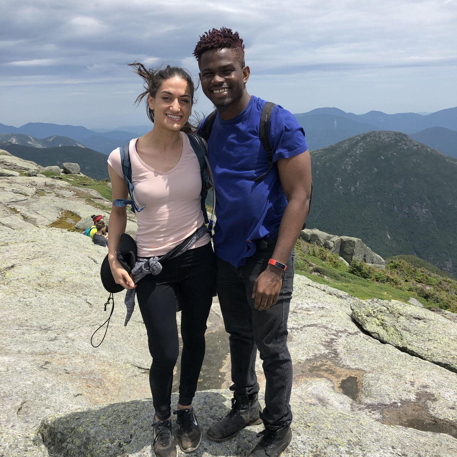 Hikers on Mount Marcy, at 5,344 feet.