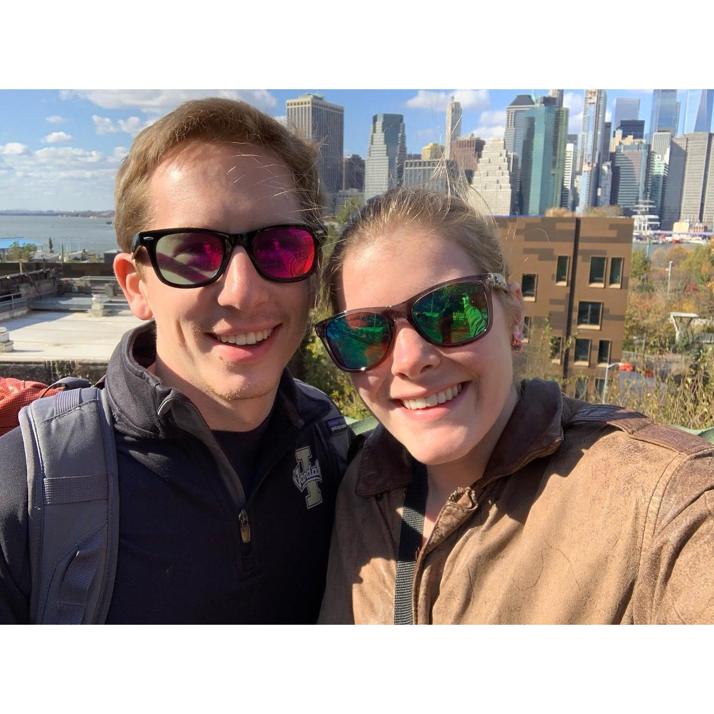 Gus’s first trip to NYC! Took this the day after Eve proposed. (Fall 2019)