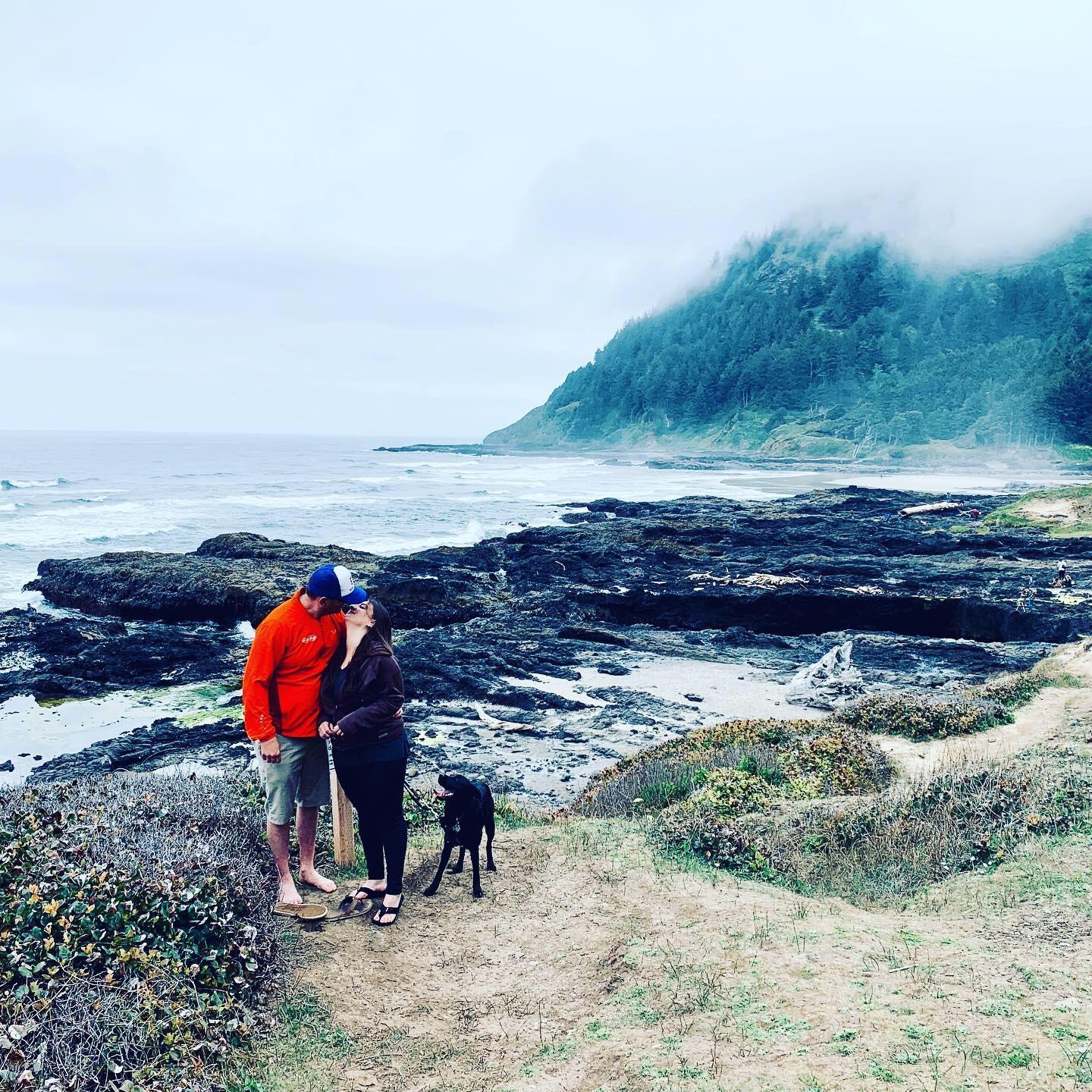 In our happy place. Yachats, Oregon Coast