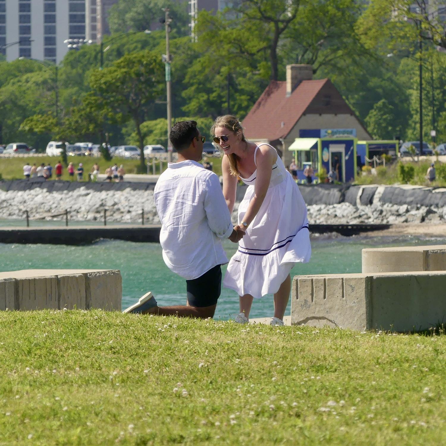 Popping the question! Chicago Lakefront 6/21/25
