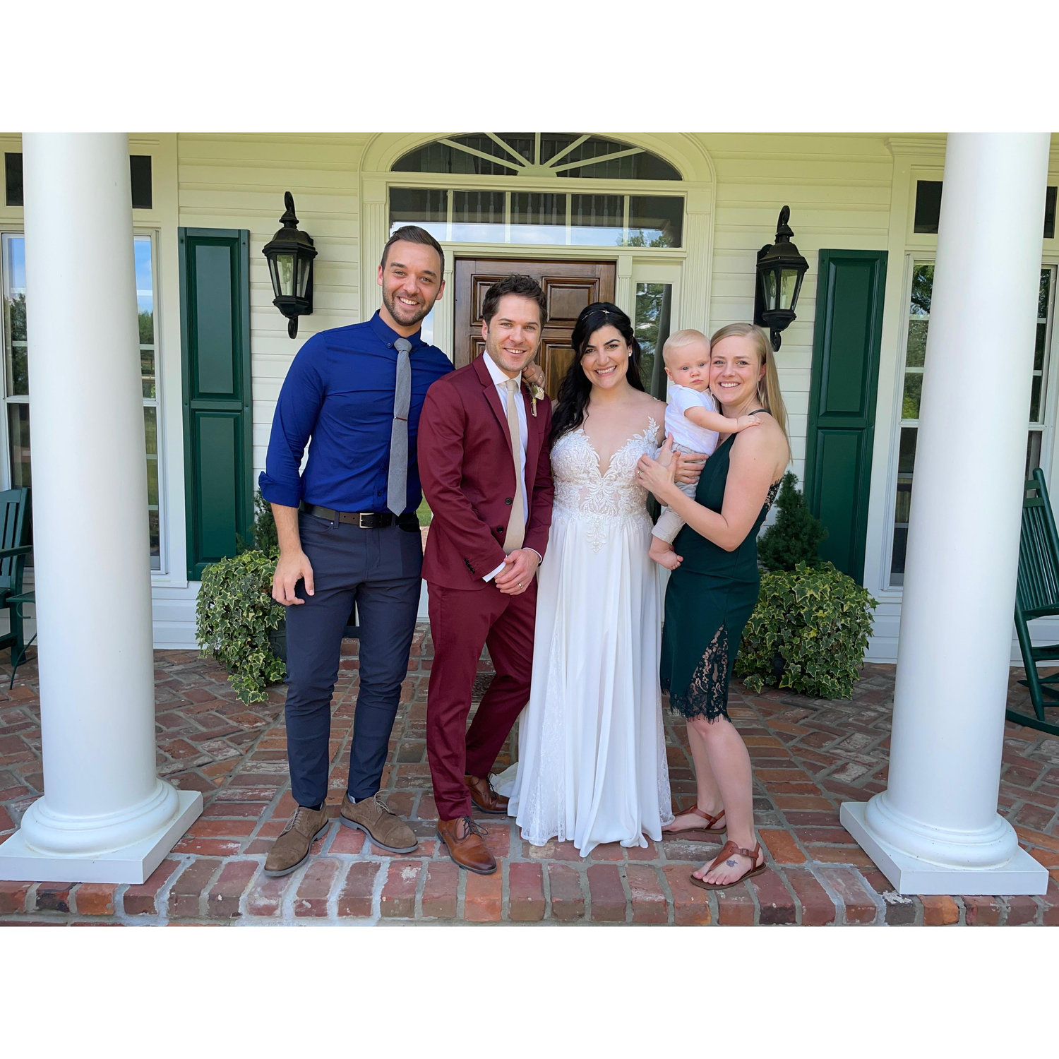 One of the best parts about this trip was being able to bring the celebration to some who couldn't be with us on our wedding day. Here with Dan, Ashley, and baby August Gallun in Tennessee!