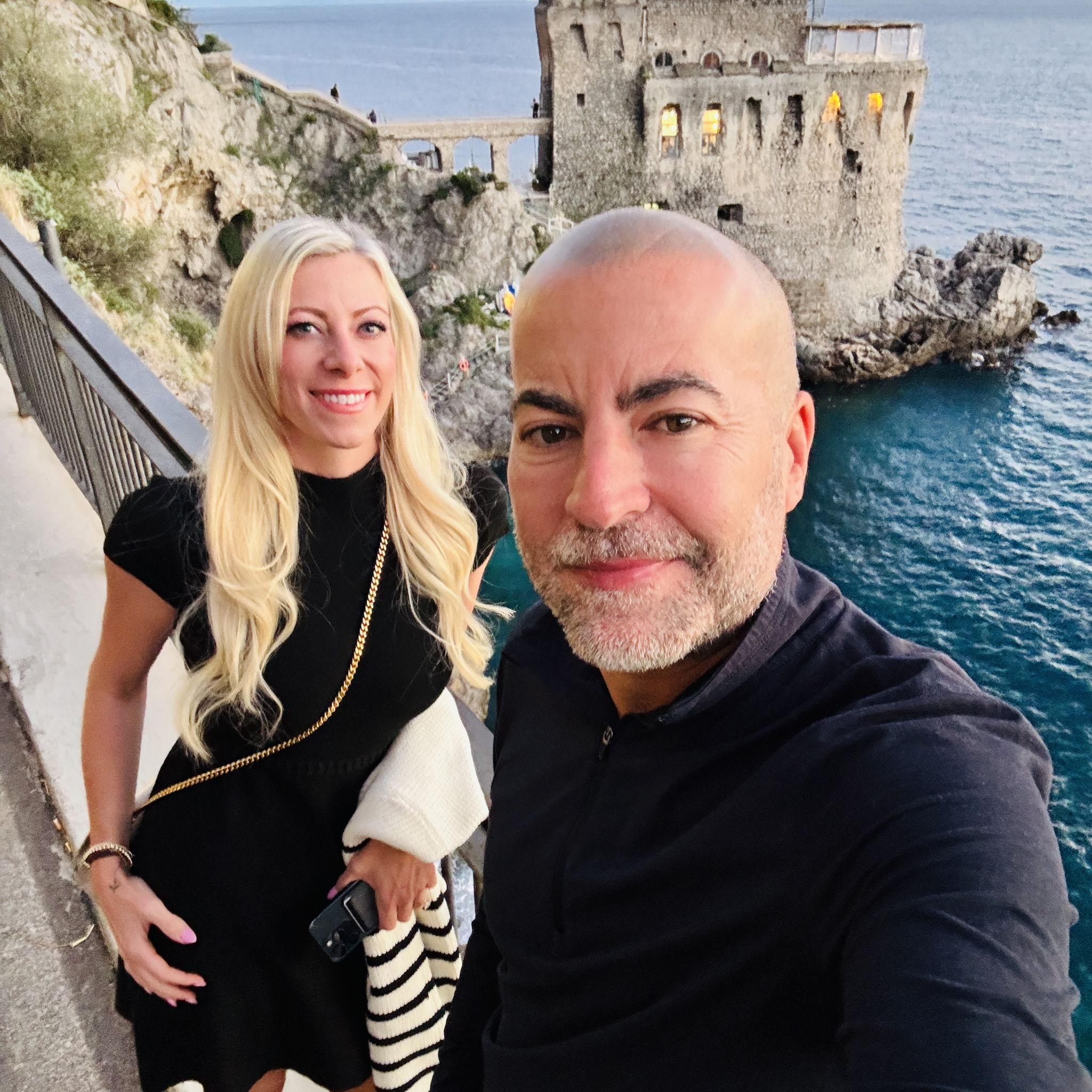 The day we booked our venue at Torre Normanna