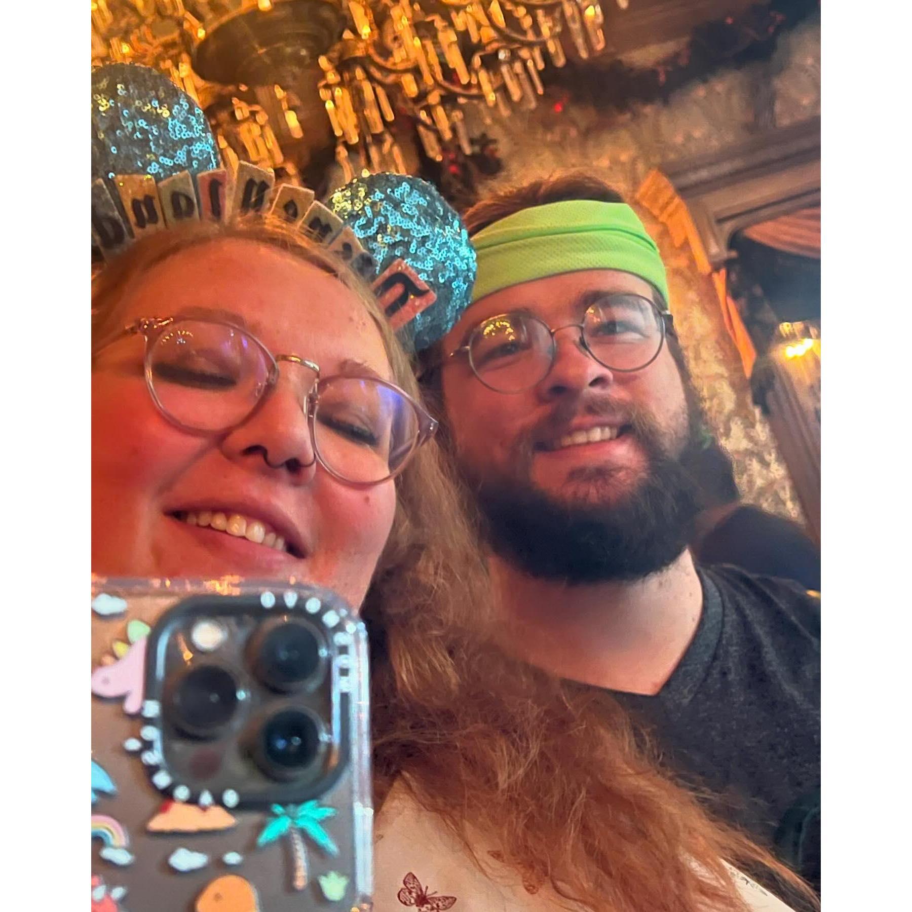 My favorite spot to take a photo in Haunted Mansion