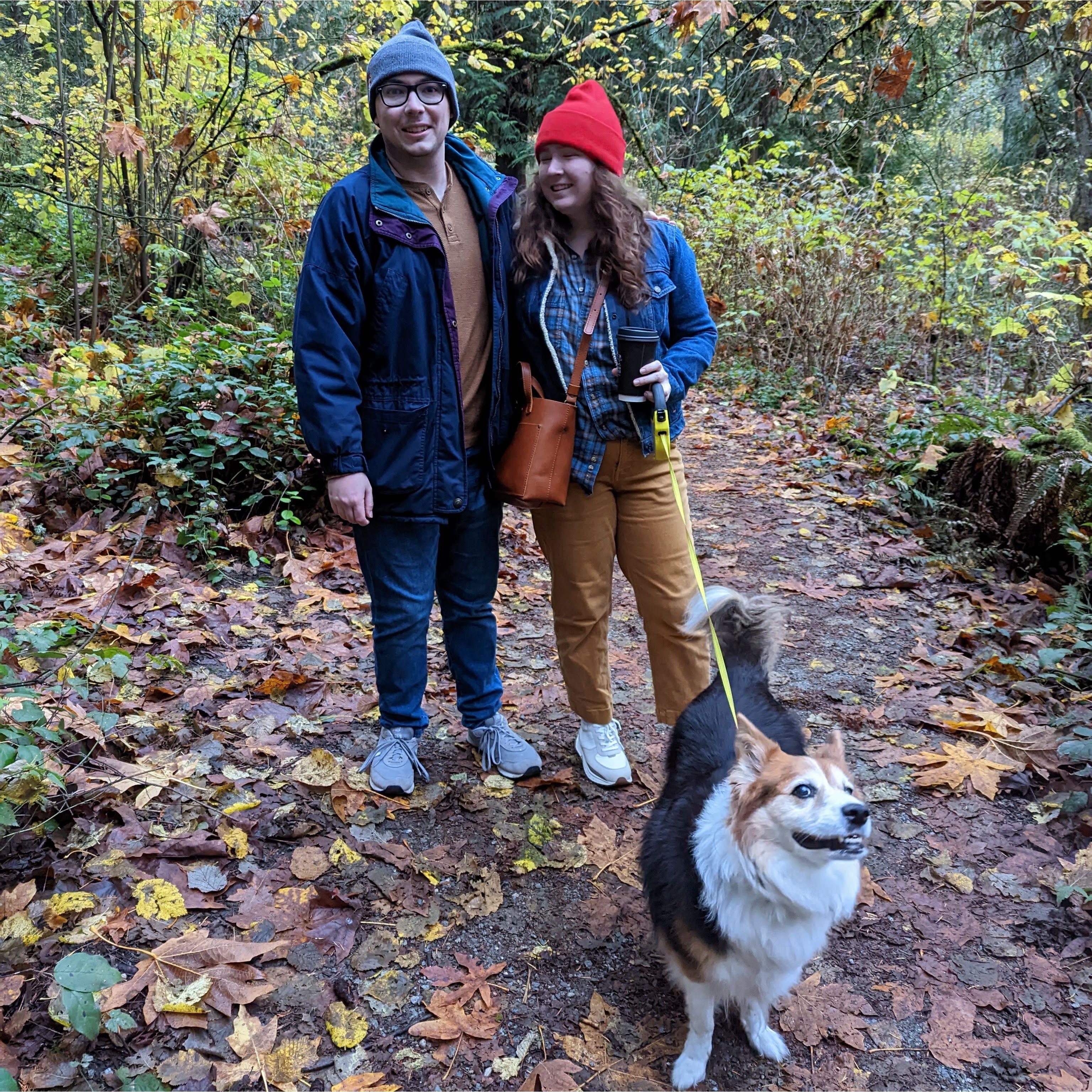 At 25, hiking with friends after hosting our first Thanksgiving in Seattle