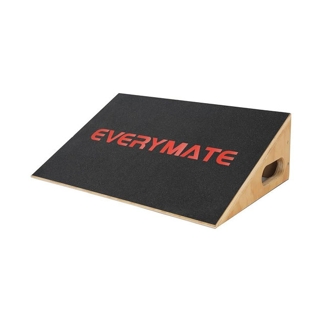 EVERYMATE Heavy-Duty Wooden Slant Boards for Exercise & Calf Stretch – 19.7" Wide Incline Board for Squats, Non-Slip Surface, Fixed 25° Angle for Strength & Flexibility Training, 1200 lbs Capacity