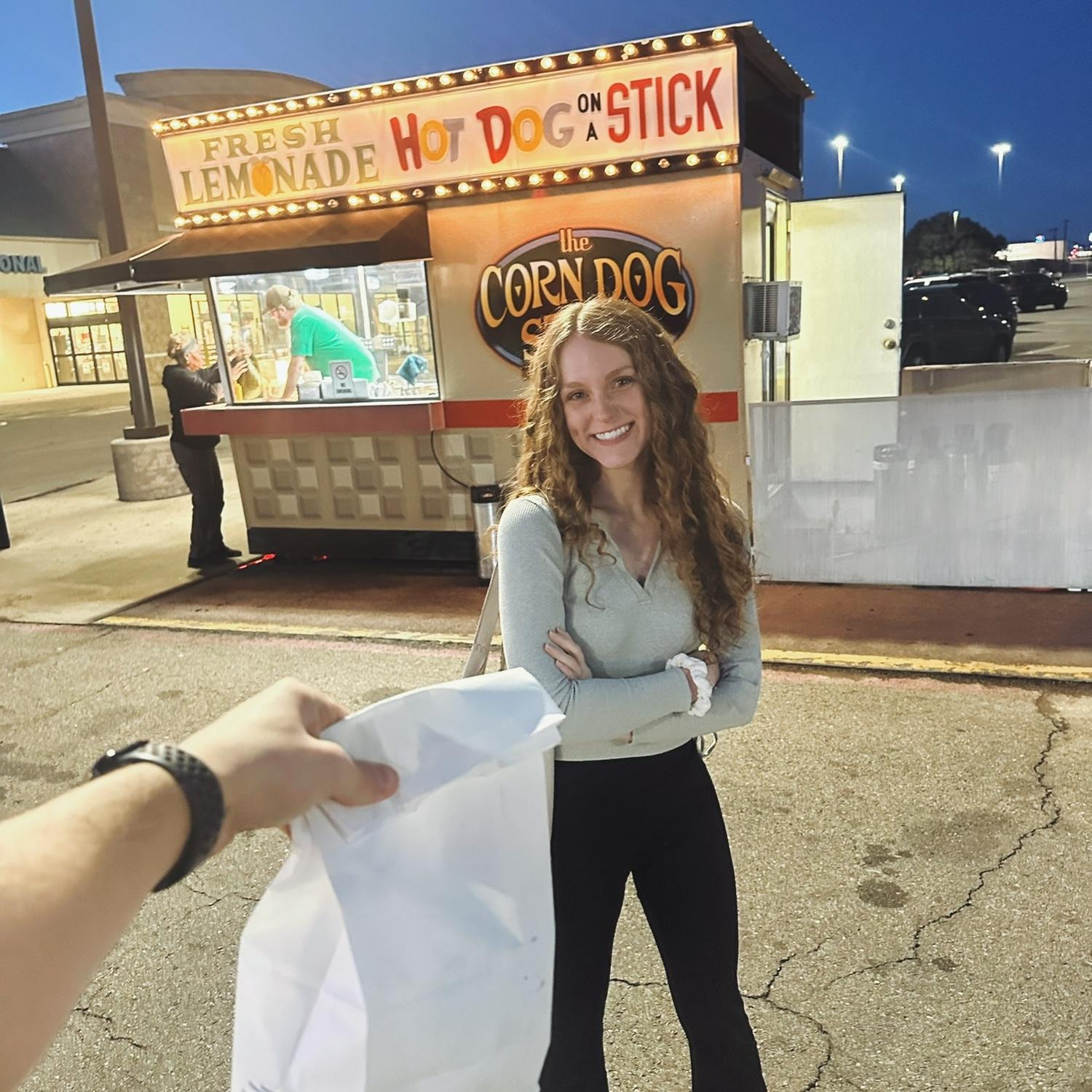 Our first date was February 1st, 2025. We met half way in Paris Texas, had a 10 hour date and ate at the corn dog stand in the parking lot.