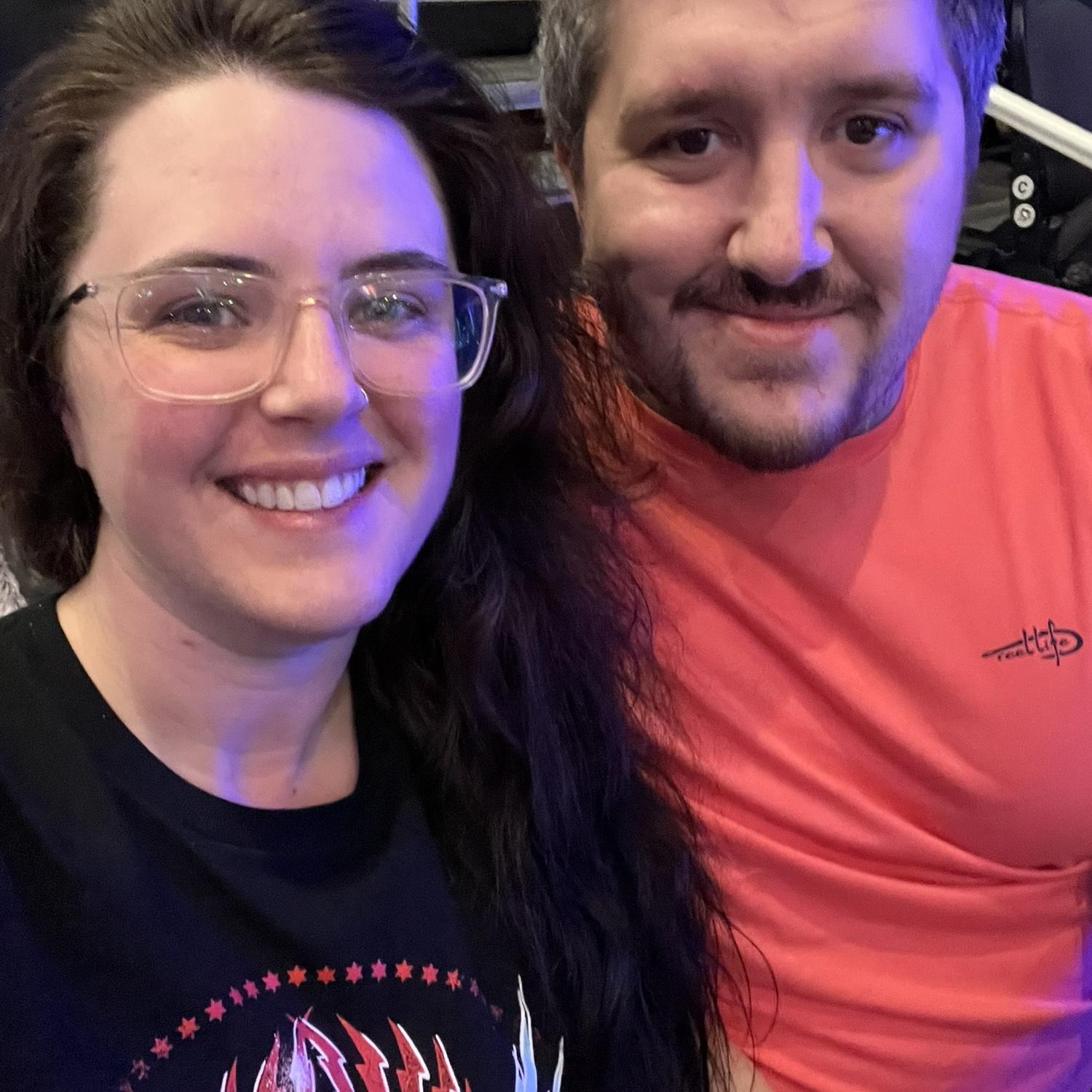 Our first WWE in Pittsburgh together. Double showing! They filmed RAW and Smackdown the same night!