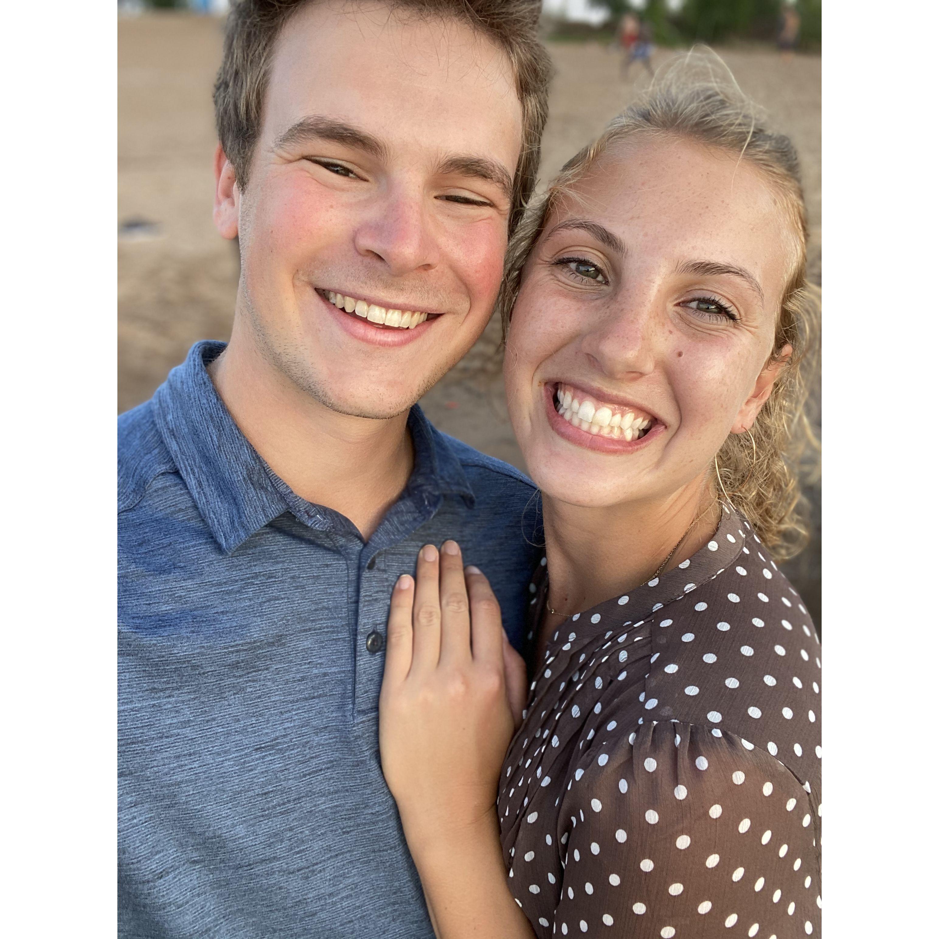 You can tell by the size of our smiles that we were excited to be reunited after months of long distance during the initial wave of Covid.