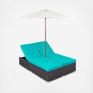 Convene Double Outdoor Patio Chaise
