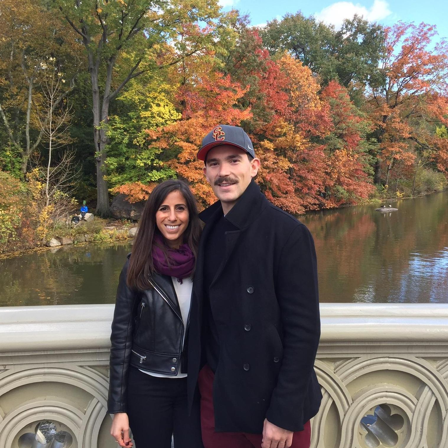 In Central Park visiting Trevor in New York City (2019)