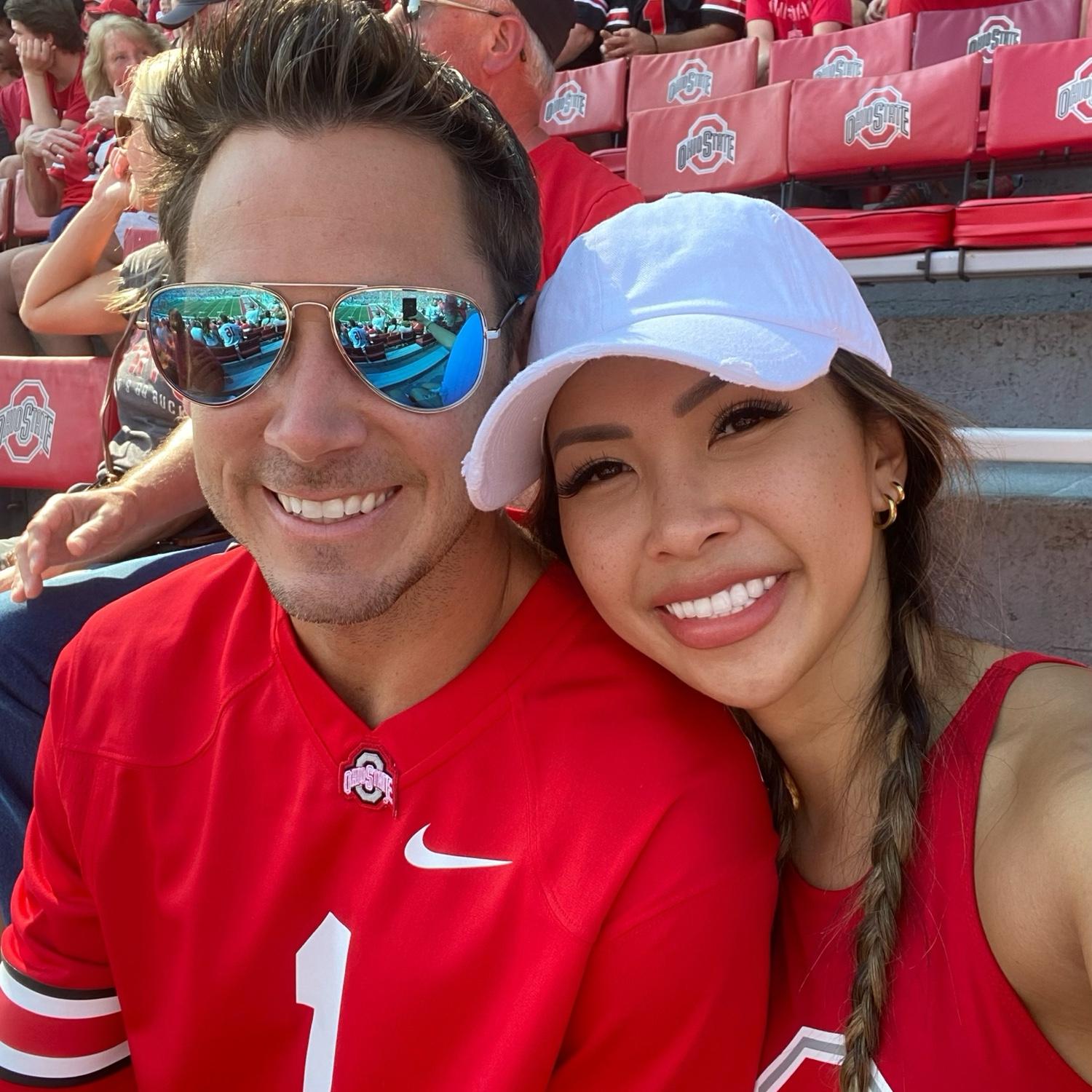 Alex took me to his home state, Ohio, and we went to a Buckeyes game!