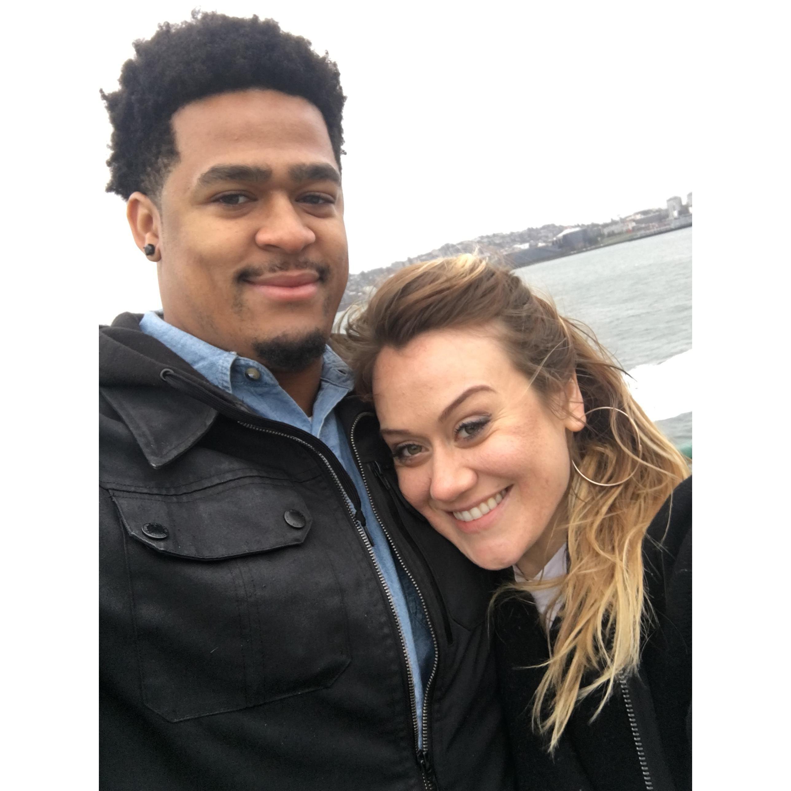 Visiting each other in Seattle for Valentines day while Steph was in Boston. Except for this day we were stuck inside with food poisoning most of the weekend - romantic haha
