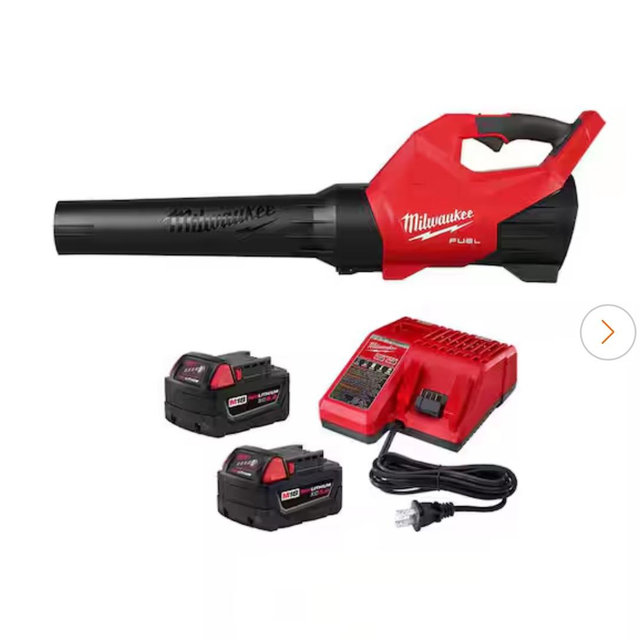 M18 FUEL 120 MPH 500 CFM 18V Brushless Cordless Battery Powered Leaf Blower with Two 5.0Ah Batteries and Charger