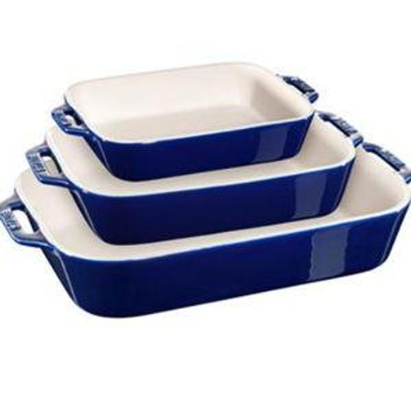Rectangular Baking Dish Set - Dark Blue