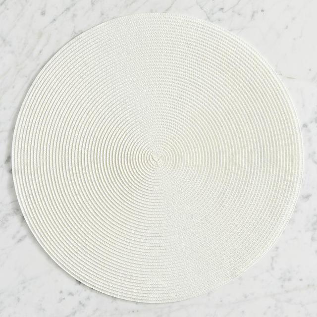 Woven Round Placemats, Set of 4 - Ivory