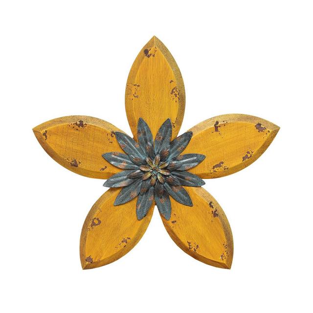 Stratton Home Decor Antique Flower Wall Decor