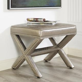 Reese Metallic Ottoman