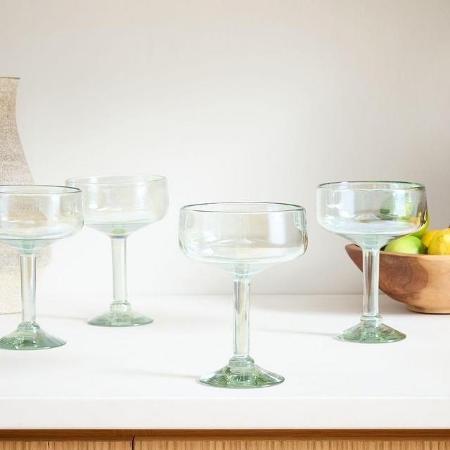 Luster Glass Stemware , Margarita Glass , Glass , Luster , Set of 4