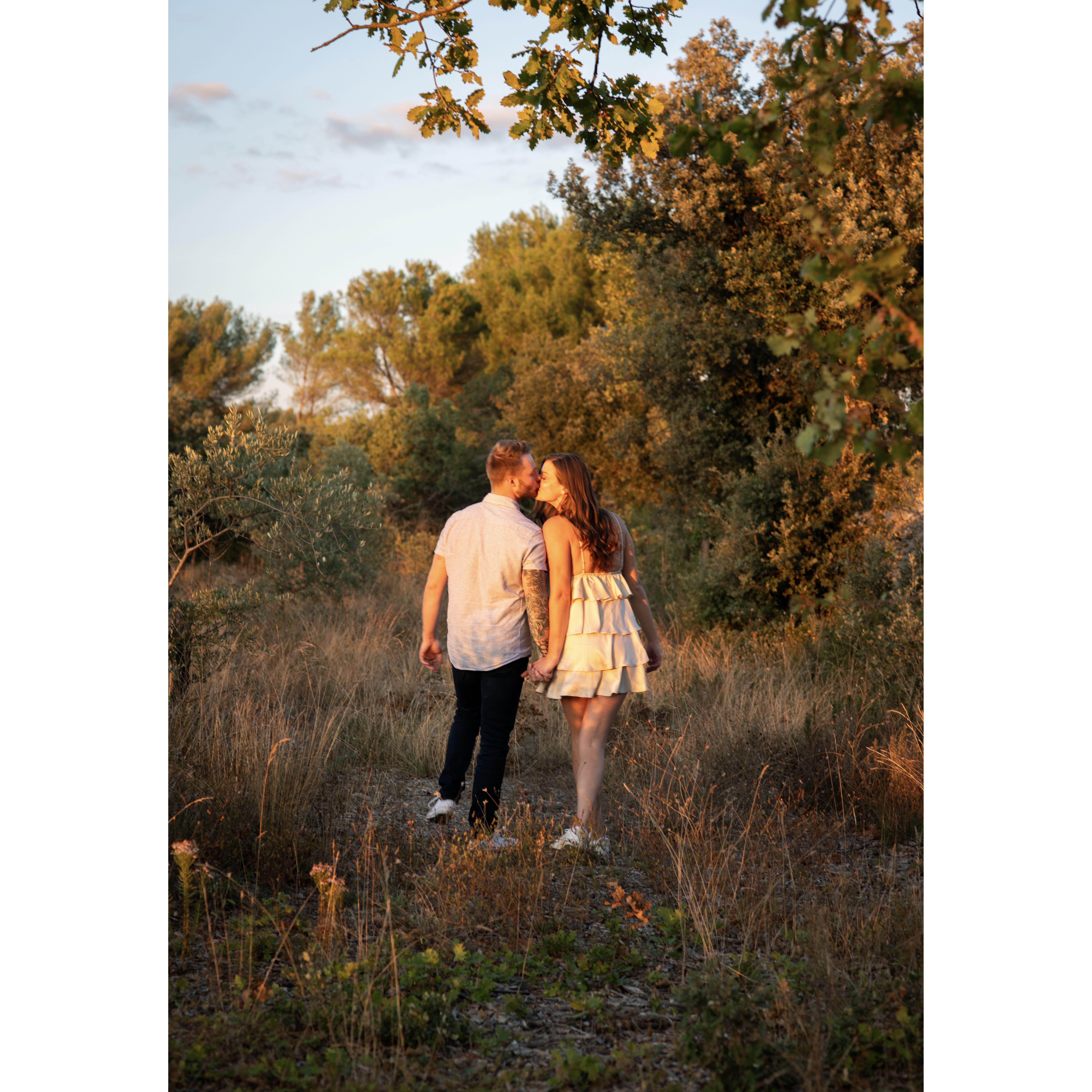 October 28, 2023: Marc had a photographer waiting to capture the proposal and the sweet moments that followed!
