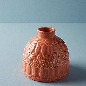 Embossed Floral Vase