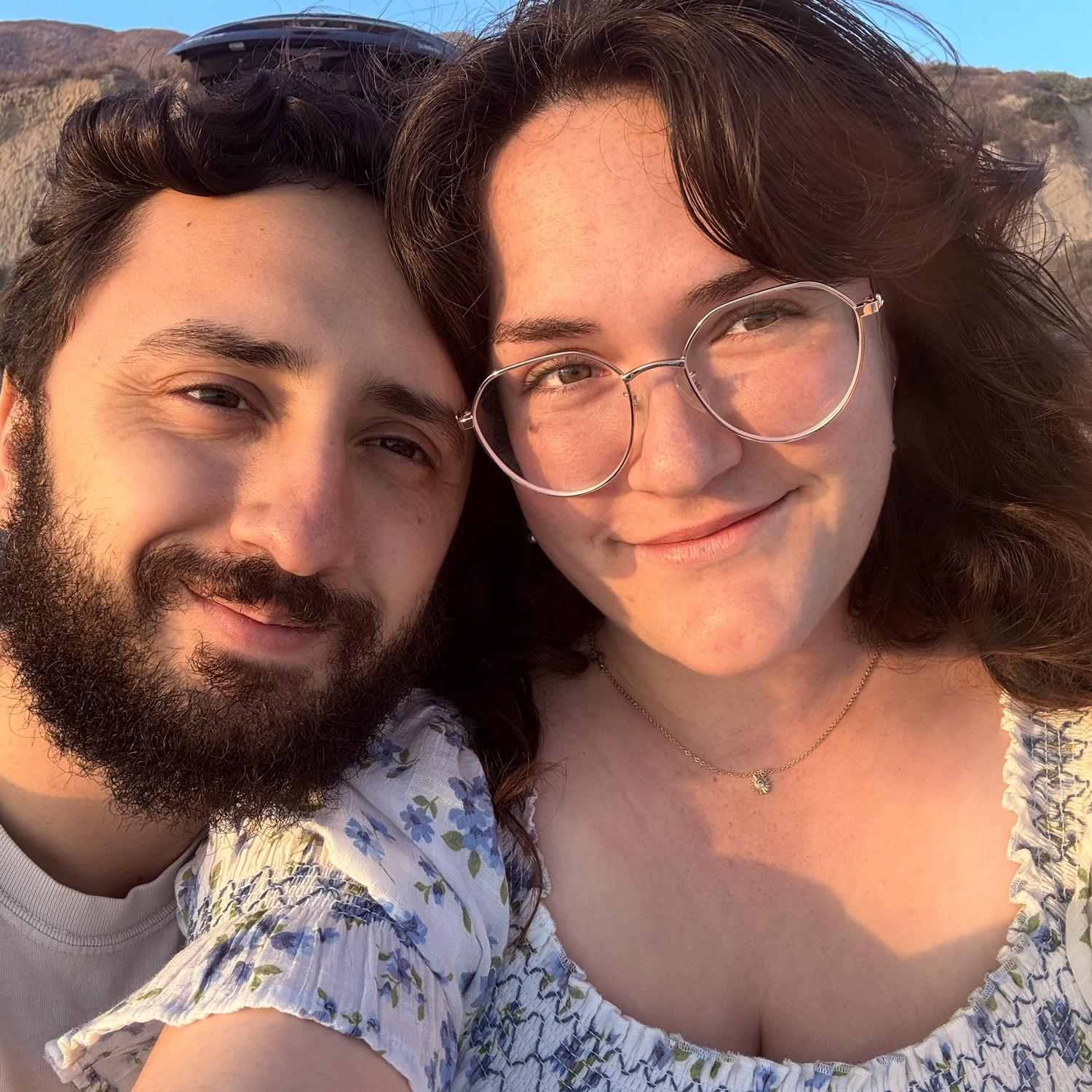 06•22•25 This is a photo of one of our many spontaneous pitstops. We decided to pull over on the side of the road in Santa Barbara right by the ocean, where we watched the sun set over the water!