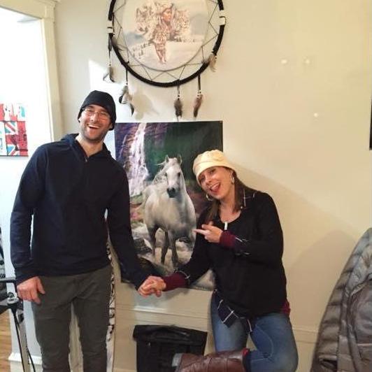 Launch of our 10 year anniversary celebration. Dave & Seamus' apartment, 2016