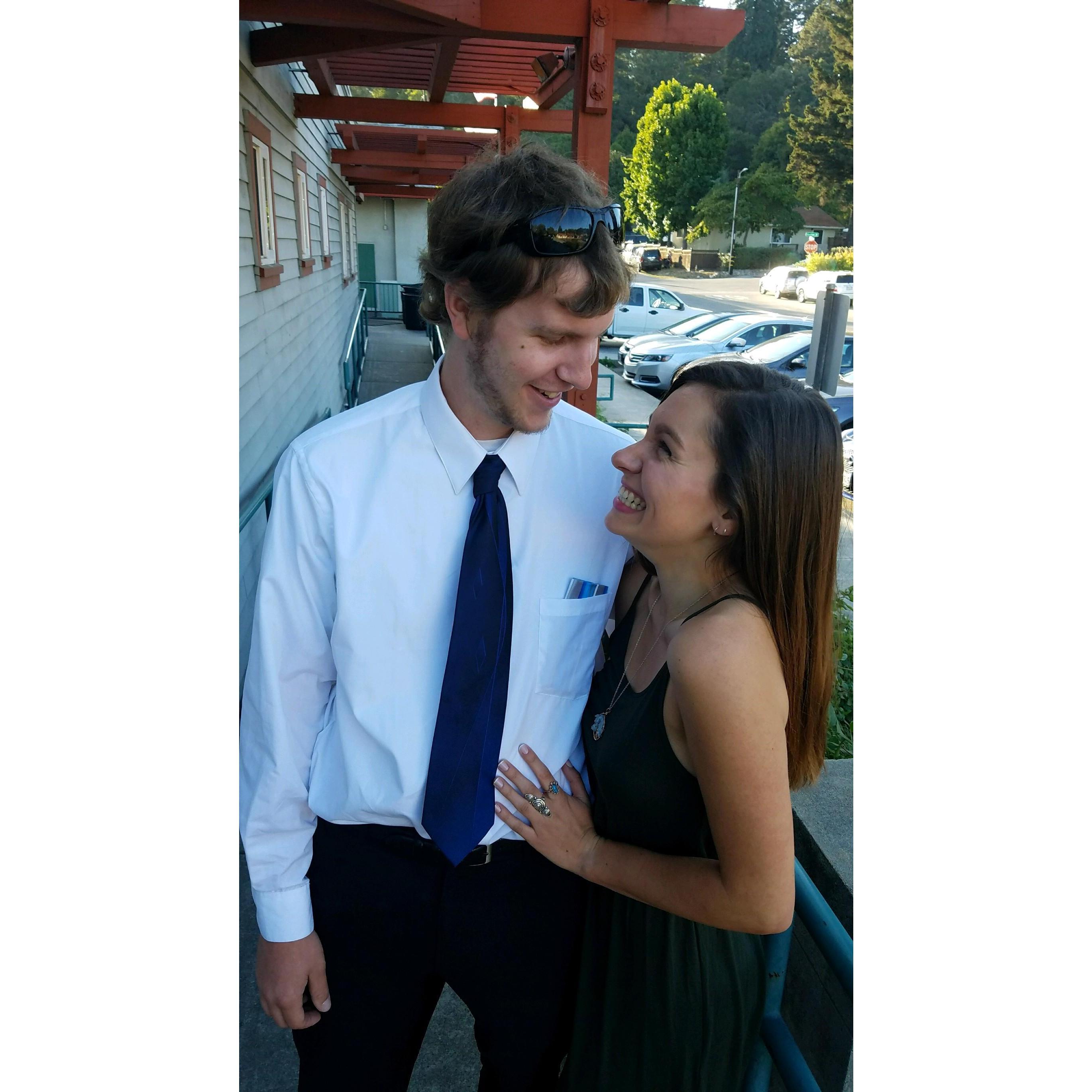 the first time Jerry said he was going to marry Jessalyn (yes, this is Paul and Sarah's wedding; yes, this is less than two months into dating)