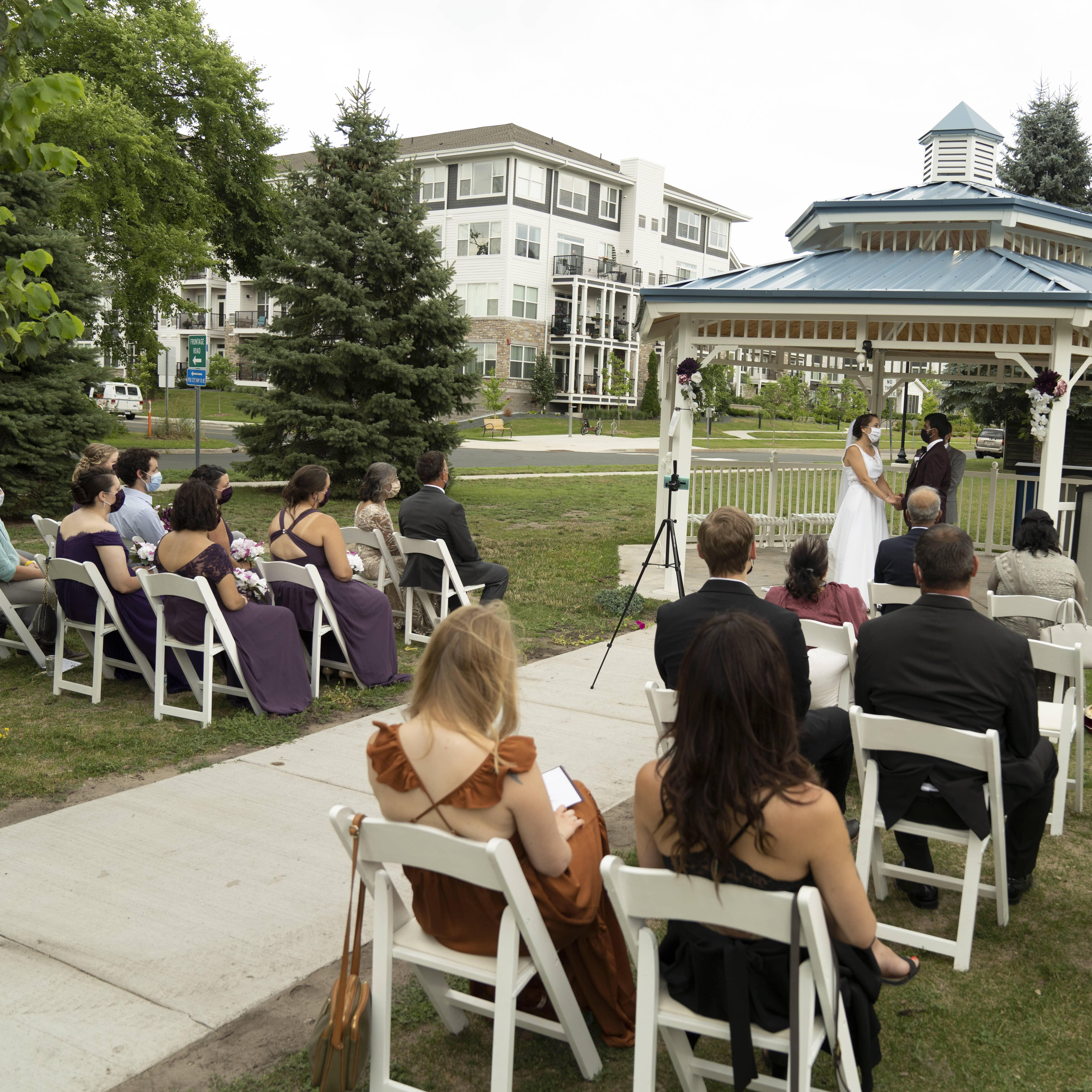 Pandemic wedding set-up :)