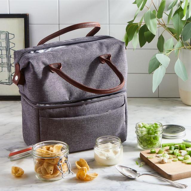 Two-Tiered Insulated Lunch Tote