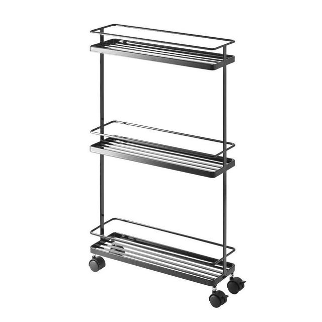Rolling Storage Cart, Black