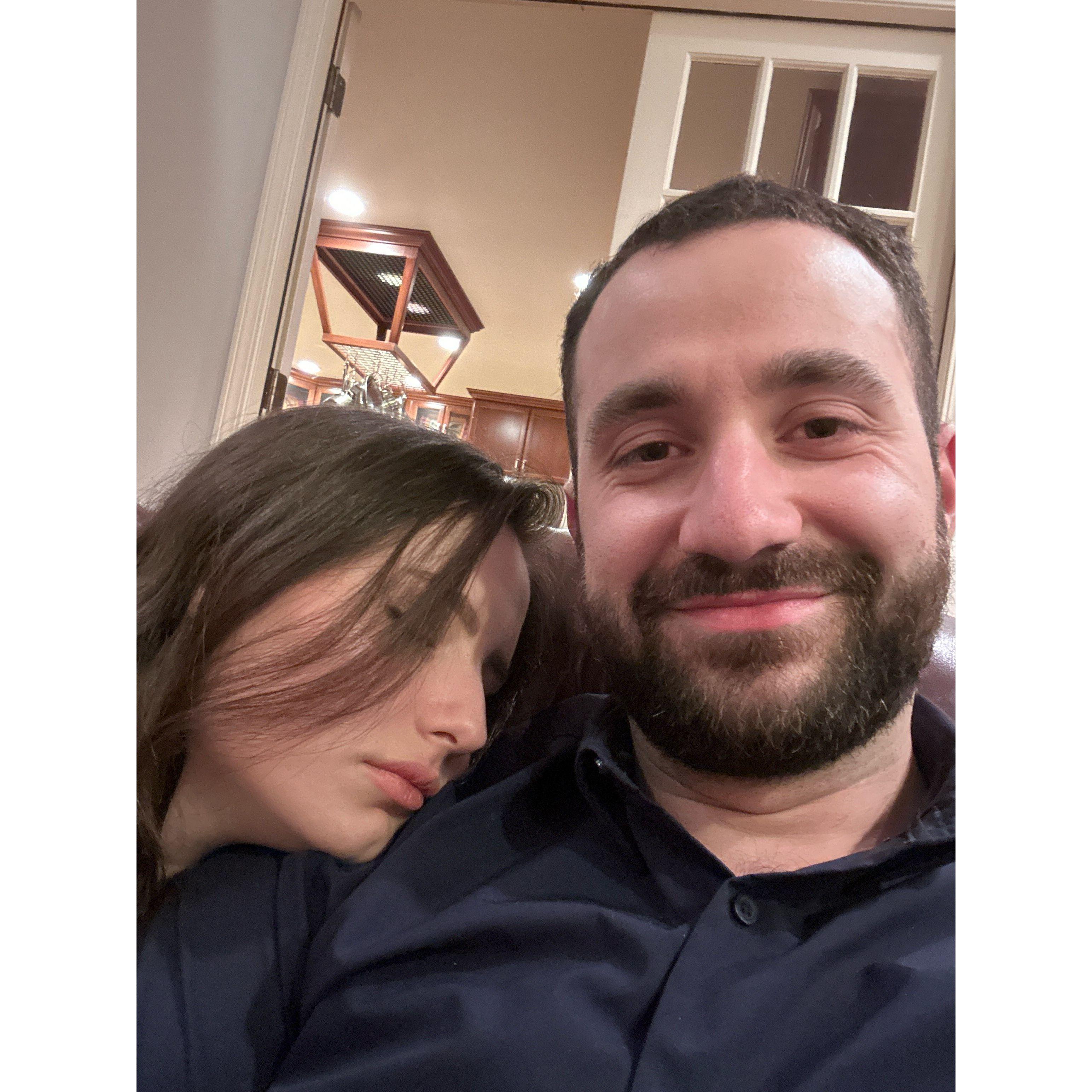 Me falling asleep on one of those late nights...