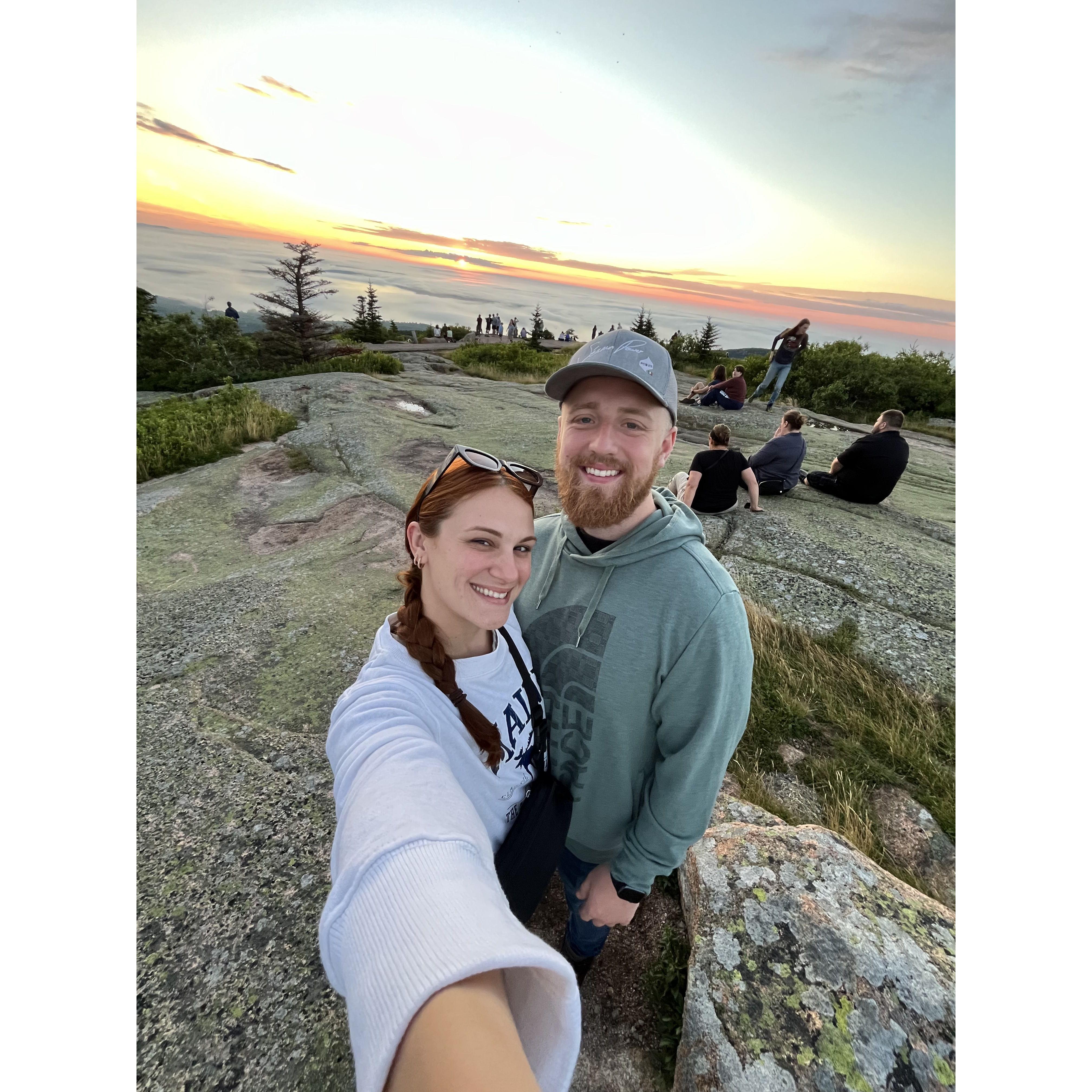 Third and last stop: Bar Harbor - Maine - watching the first sunrise in the US at the Cadillac Mountain (if you want a tip for a trip: do that if you're going to Maine!!!!)