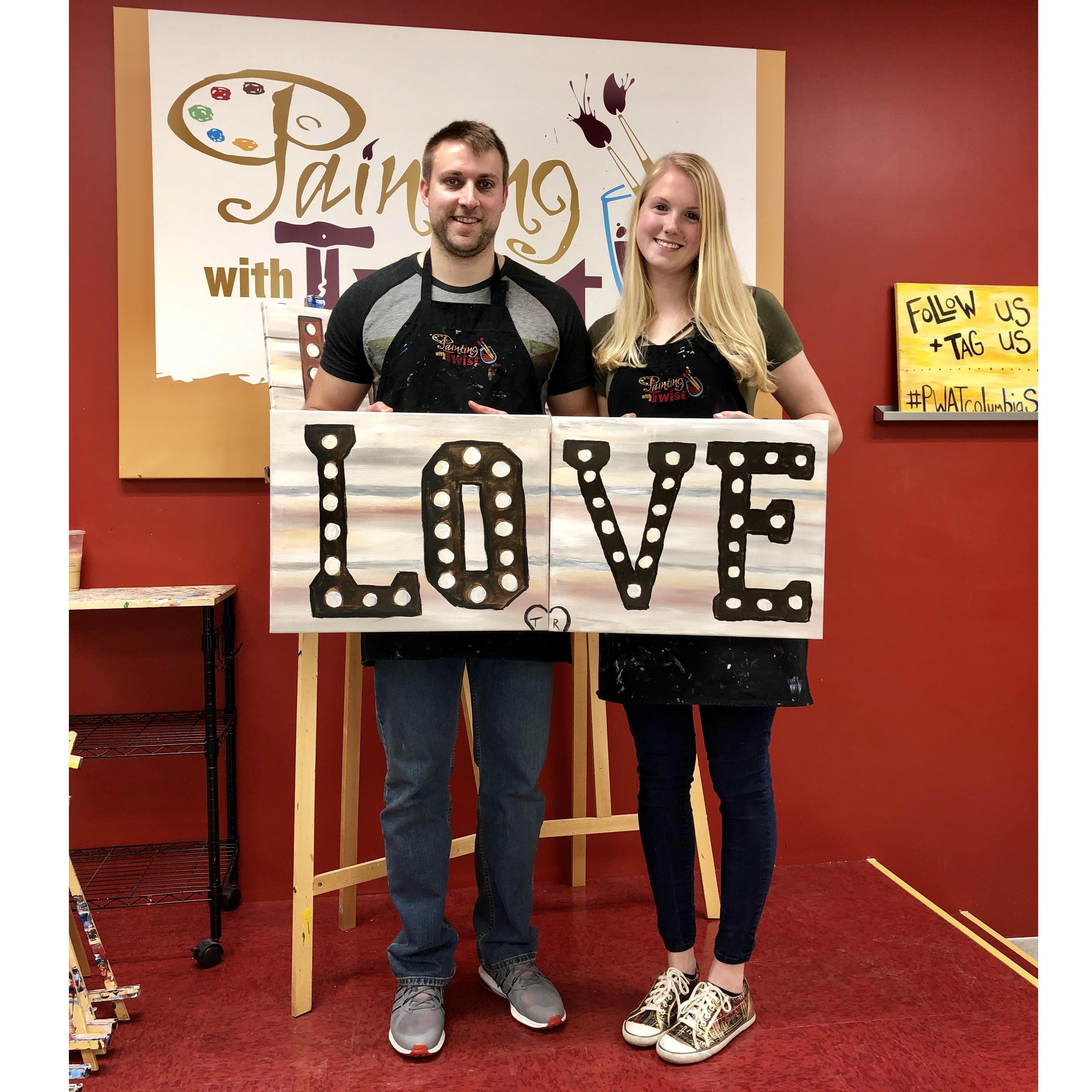 Paint Night February 2019.