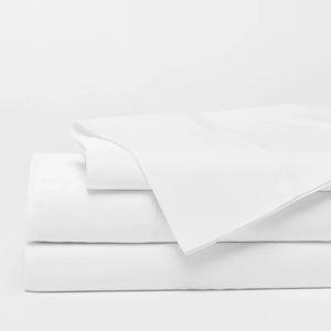 CozyEarth Bamboo King Sheet Set in White