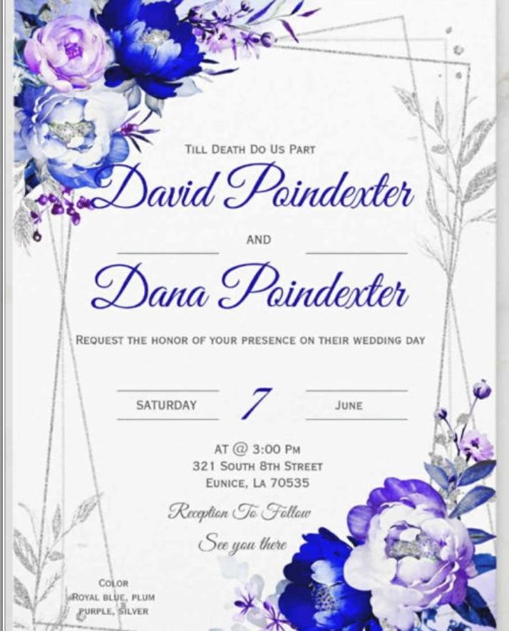 The Wedding Website of Dana Poindexter and David Poindexter