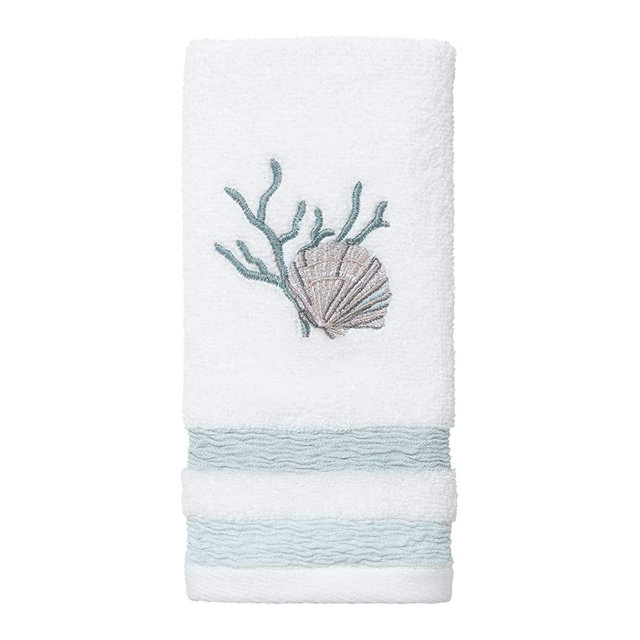 Avanti Linens Coastal Terrazzo Collection, White