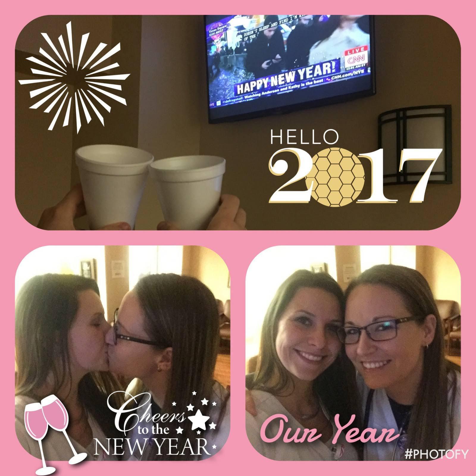 Love our hospital new years kiss tradition we've started 😗