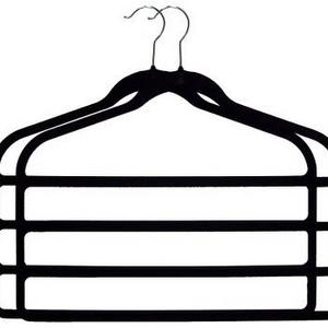 Huggable Hangers 2pc 4-Bar Hangers - Black
