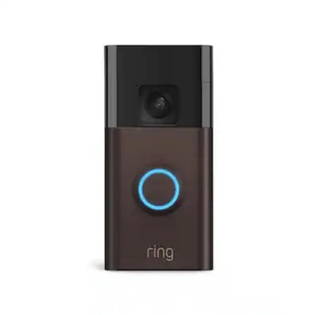 Ring - Battery Doorbell Smart Wifi Video Doorbell - Battery-Powered with Head-to-Toe Video, Live View, and Two-Way Talk - Venetian Bronze