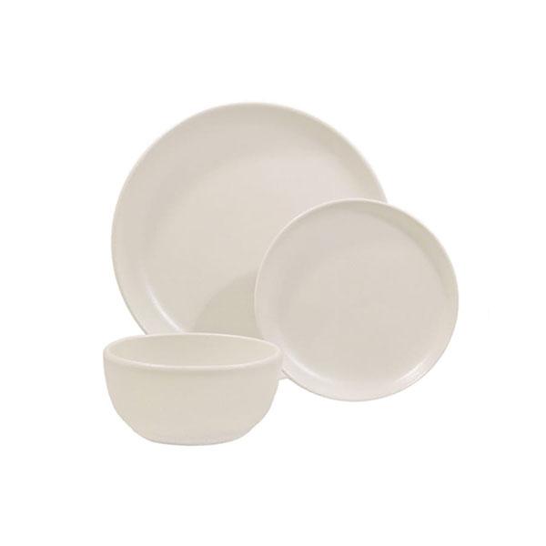 4 piece place setting American White Matte