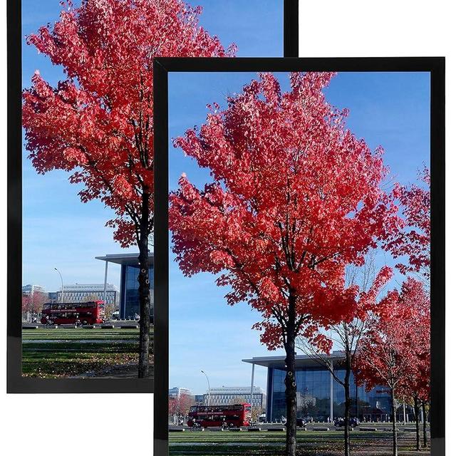 Medog 20x30 Poster Frame Black, Display Pictures 20x30 Picture Frame, Studio Gallery Frame, Wall Schools Colleges Sign Frame, 2 Pack