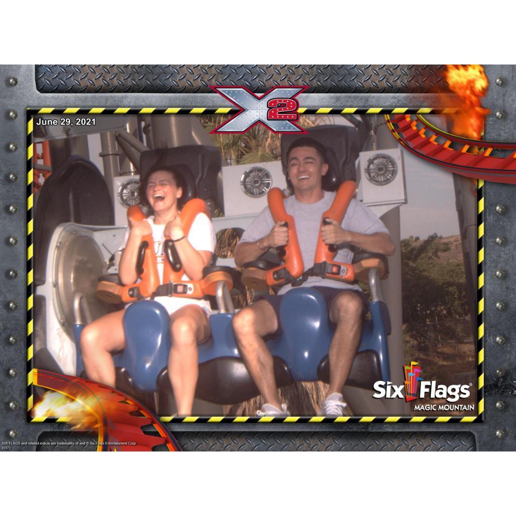 A thrilling ride at Magic Mountain
